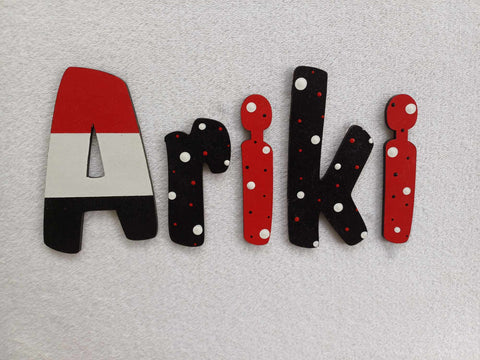 Ariki - small letters suitable for a door.