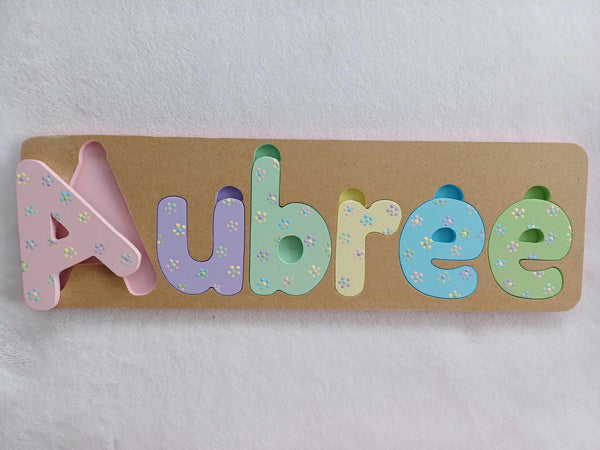 Personalised Name Puzzle - Made to order - Aubree Design.