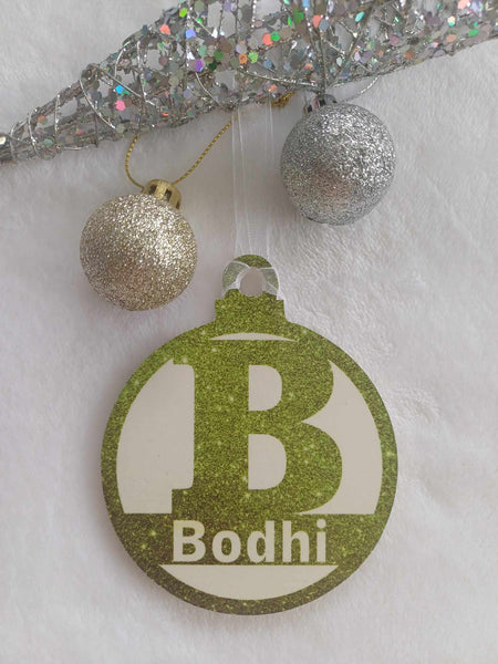 Letter B Christmas Decoration - Personalised in any name