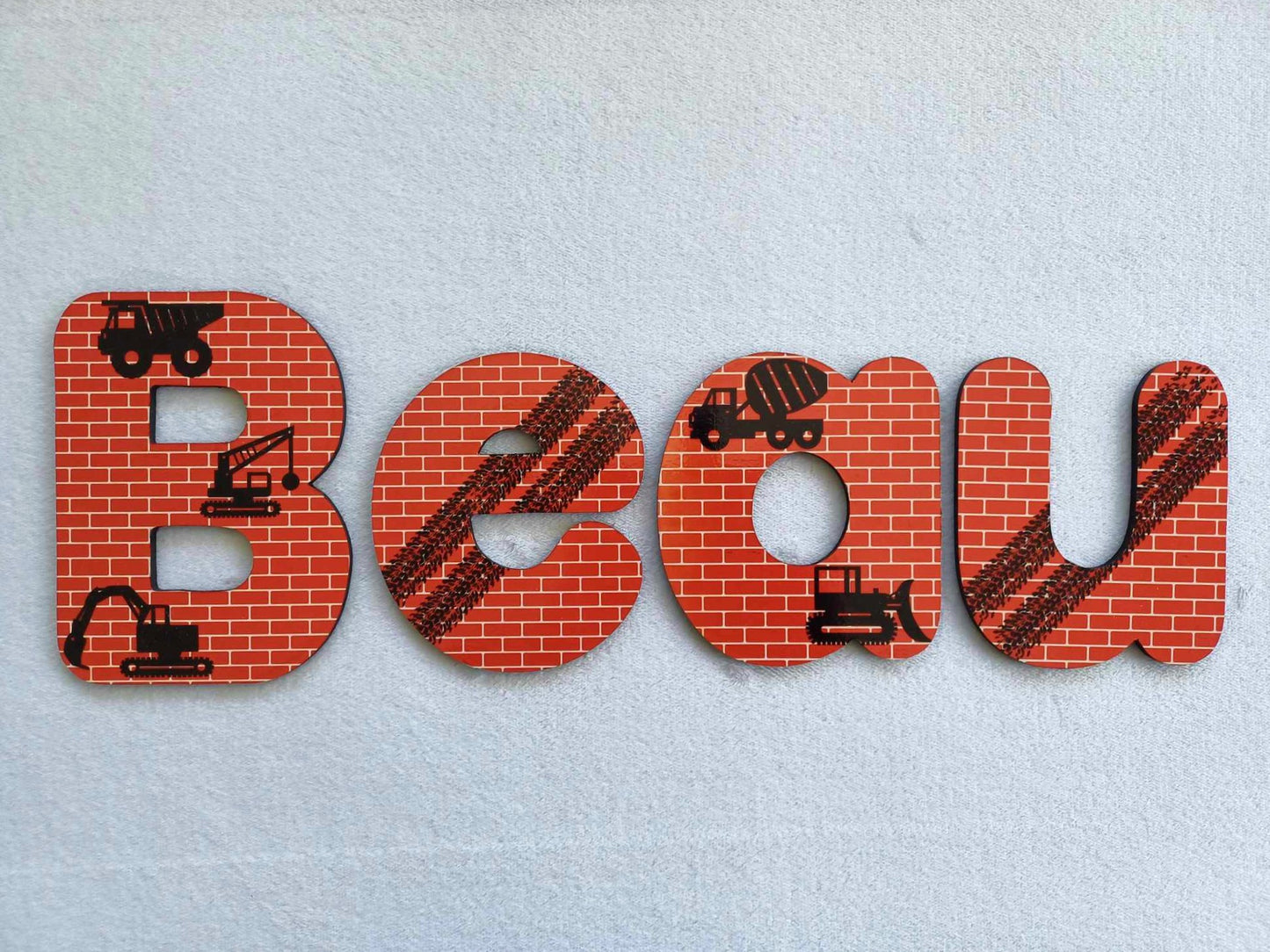 Beau -  letters suitable for a door or wall.