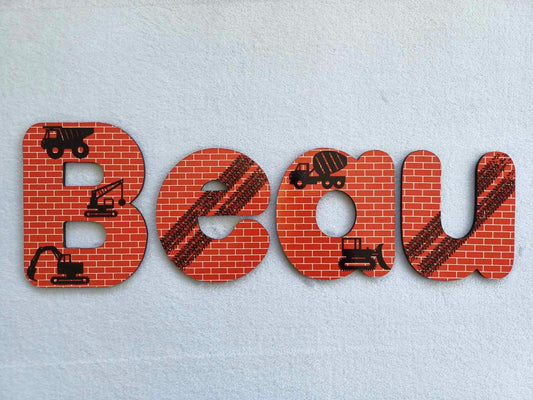 Beau -  letters suitable for a door or wall.