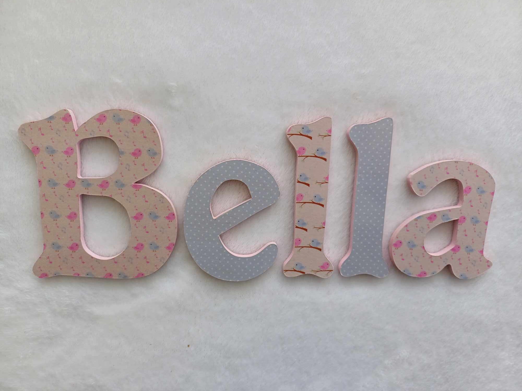 Bella Lettering Small Bella - small letters suitable for a door. – Maisie & Me. NZ