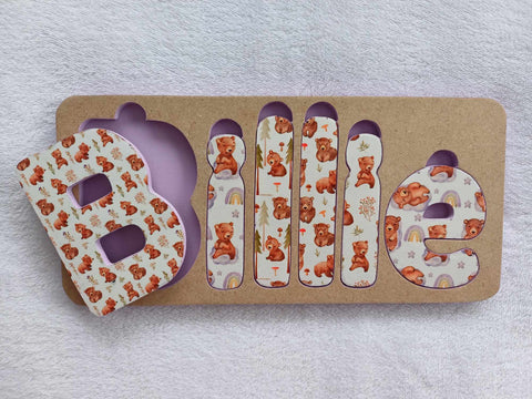 Personalised Name Puzzle - Made to order - Billie design.