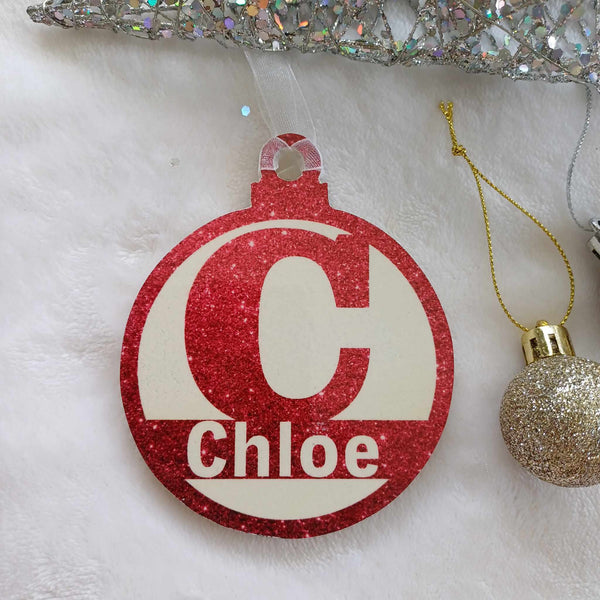 Letter C Christmas Decoration - Personalised in any name