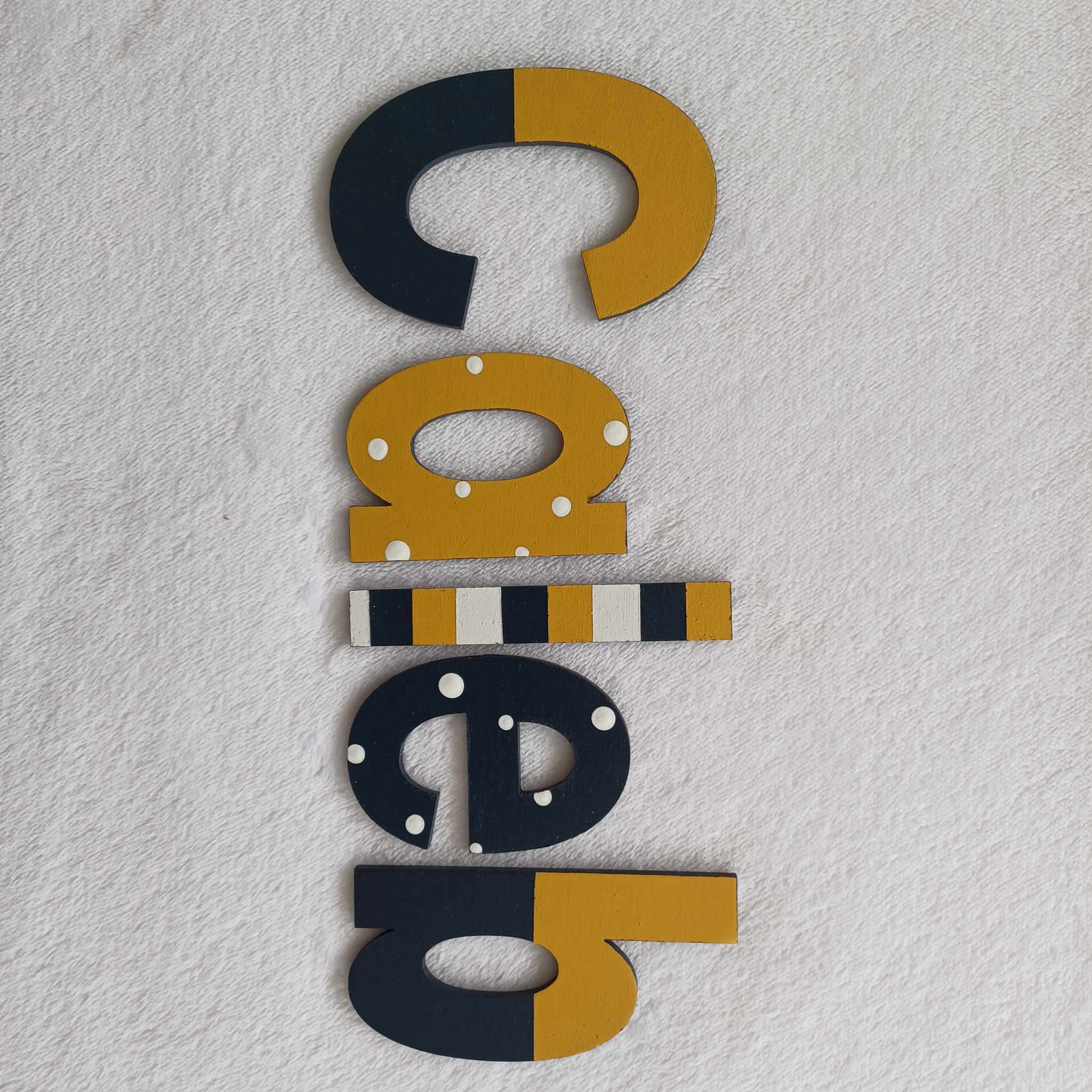 Caleb - small letters suitable for a door. – Maisie & Me. NZ