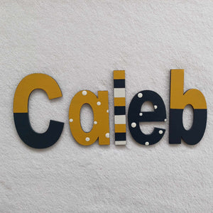 Caleb - small letters suitable for a door.