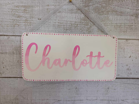 Charlotte Name plaque