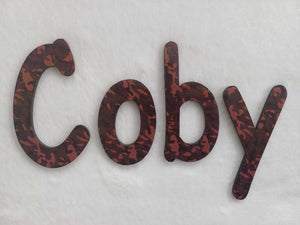 Coby - small letters suitable for a door.