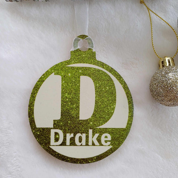 Letter D Christmas Decoration - Personalised in any name