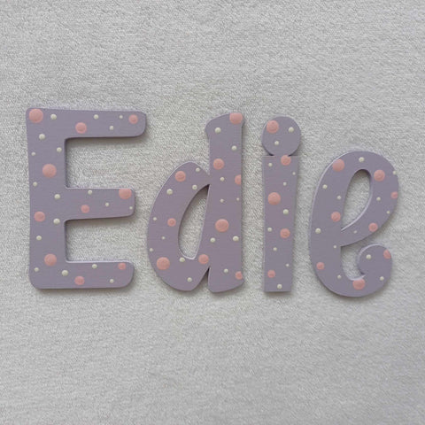 Edie - small letters suitable for a door.