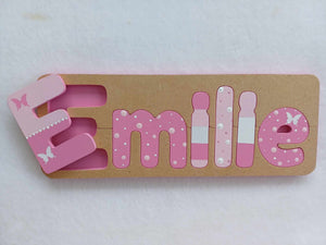 Personalised Name Puzzle - Made to order - Emilie Design.