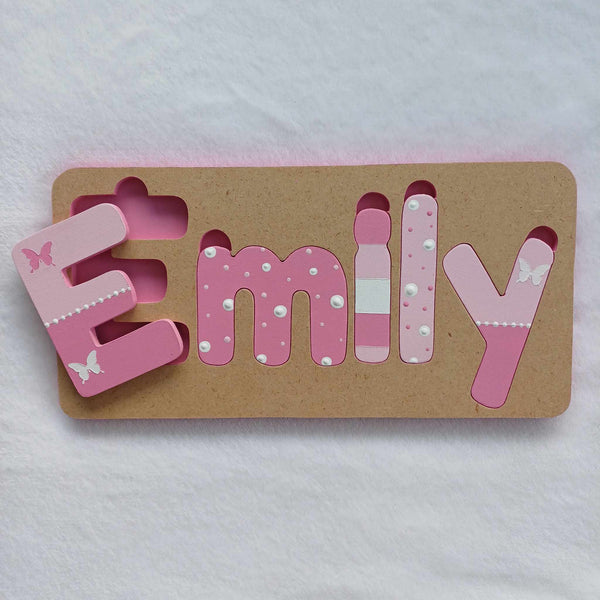 Personalised Name Puzzle - Made to order - Emilie Design.