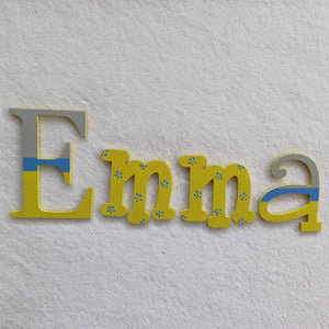 Emma - small letters suitable for a door.