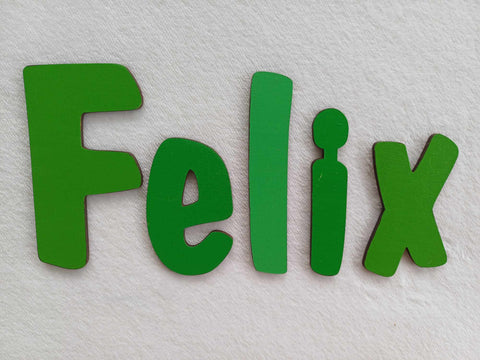 Felix - small letters suitable for a door.