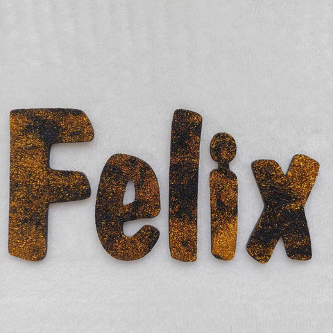 Felix small letters suitable for a door.