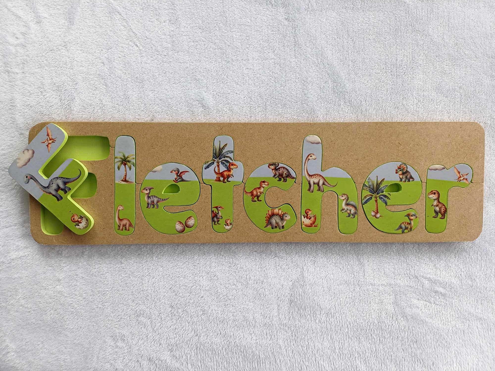 Personalised Name Puzzle - Made to order - Fletcher Design.