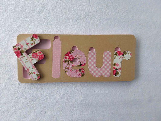 Personalised Name Puzzle - Made to order - Eleanor Design.