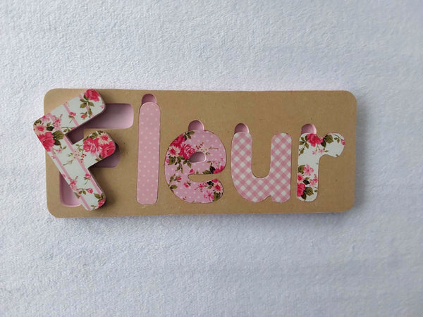 Personalised Name Puzzle - Made to order - Eleanor Design.