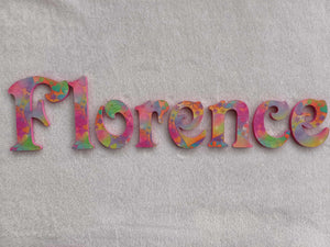 Florence - small letters suitable for a door.