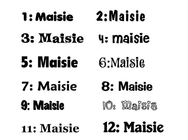 Personalised Names - 15cm high for the uppercase letter - Isla design and colour.