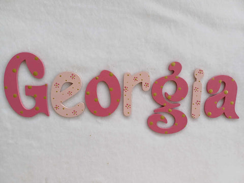 Georgia - small letters suitable for a door.