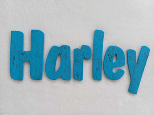 Harley - small letters suitable for a door.