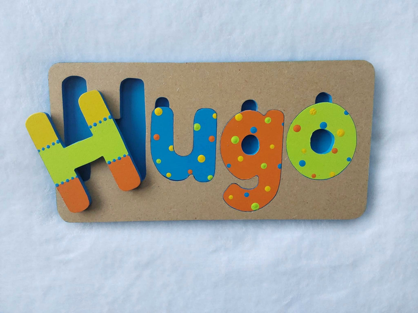 Personalised Name Puzzle - Made to order - August Design.