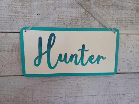 Hunter Name plaque