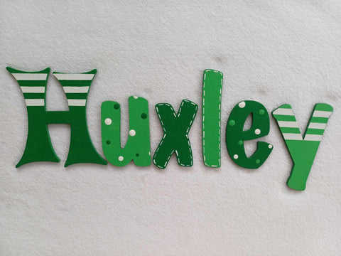 Huxley - small letters suitable for a door.