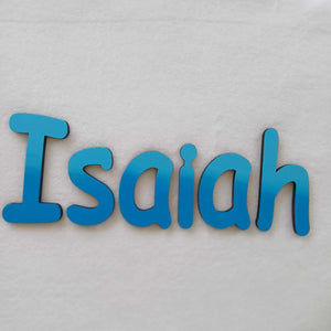 Isaiah - small letters suitable for a door.