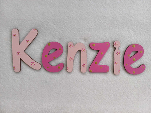 Kenize - small letters suitable for a door.