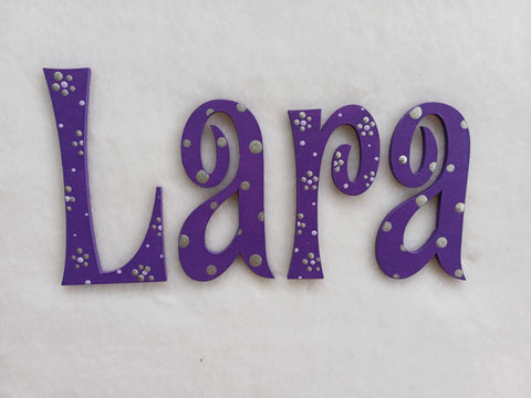 Lara- small letters suitable for a door.