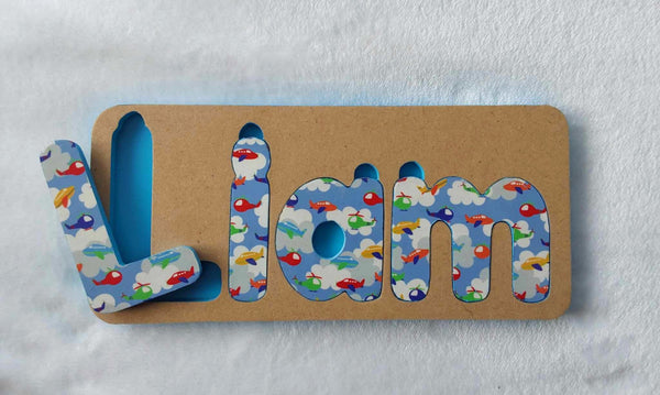 Personalised Name Puzzle - Made to order - Noah Design.