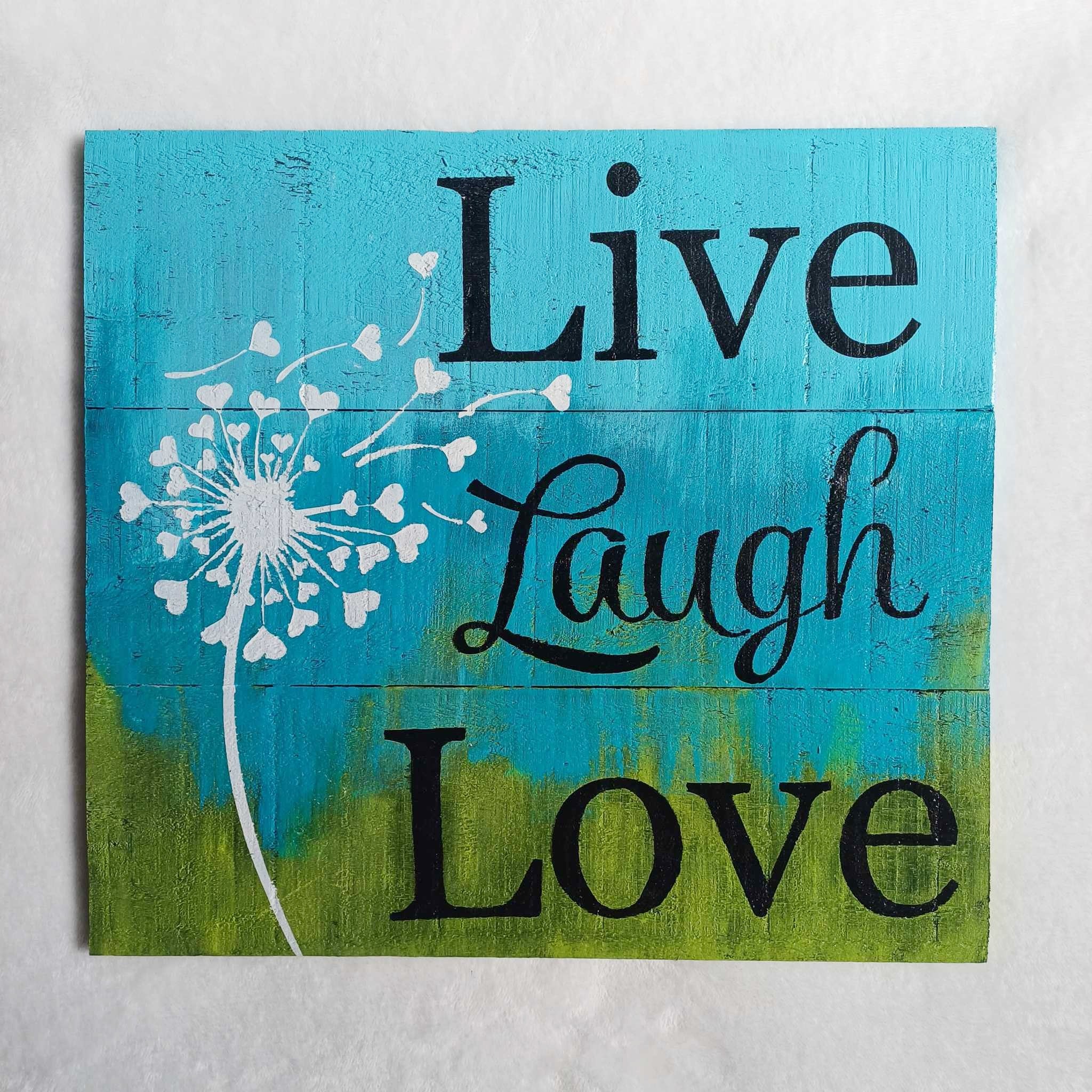 Live Laugh Love - Rustic wall art