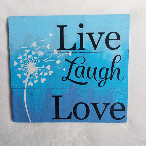 Live Laugh Love - Rustic wall art