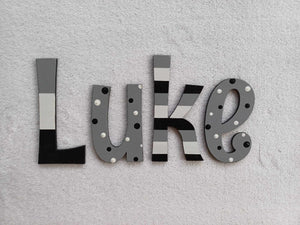 Luke - small letters suitable for a door.