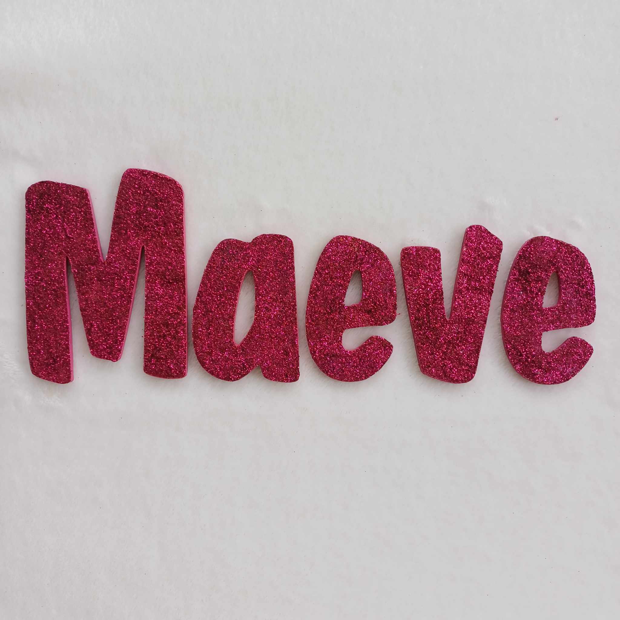 Maeve - small letters suitable for a door.