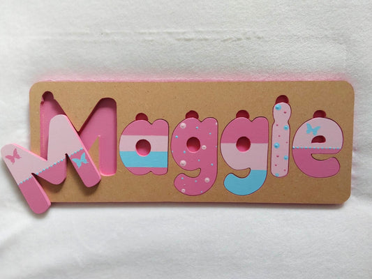 Personalised Name Puzzle - Made to order  Lottie Design.