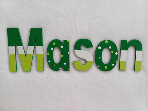 Mason - small letters suitable for a door.