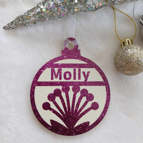 Pohutukawa Christmas Decoration - Personalised in any name