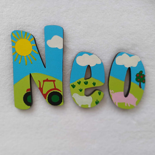 Neo - small letters suitable for a door.