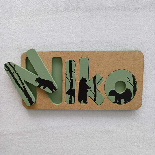 Personalised Name Puzzle - Made to order - Kova Design.