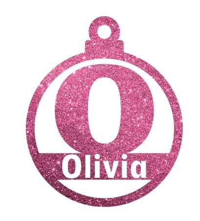 Letter O Christmas Decoration - Personalised in any name