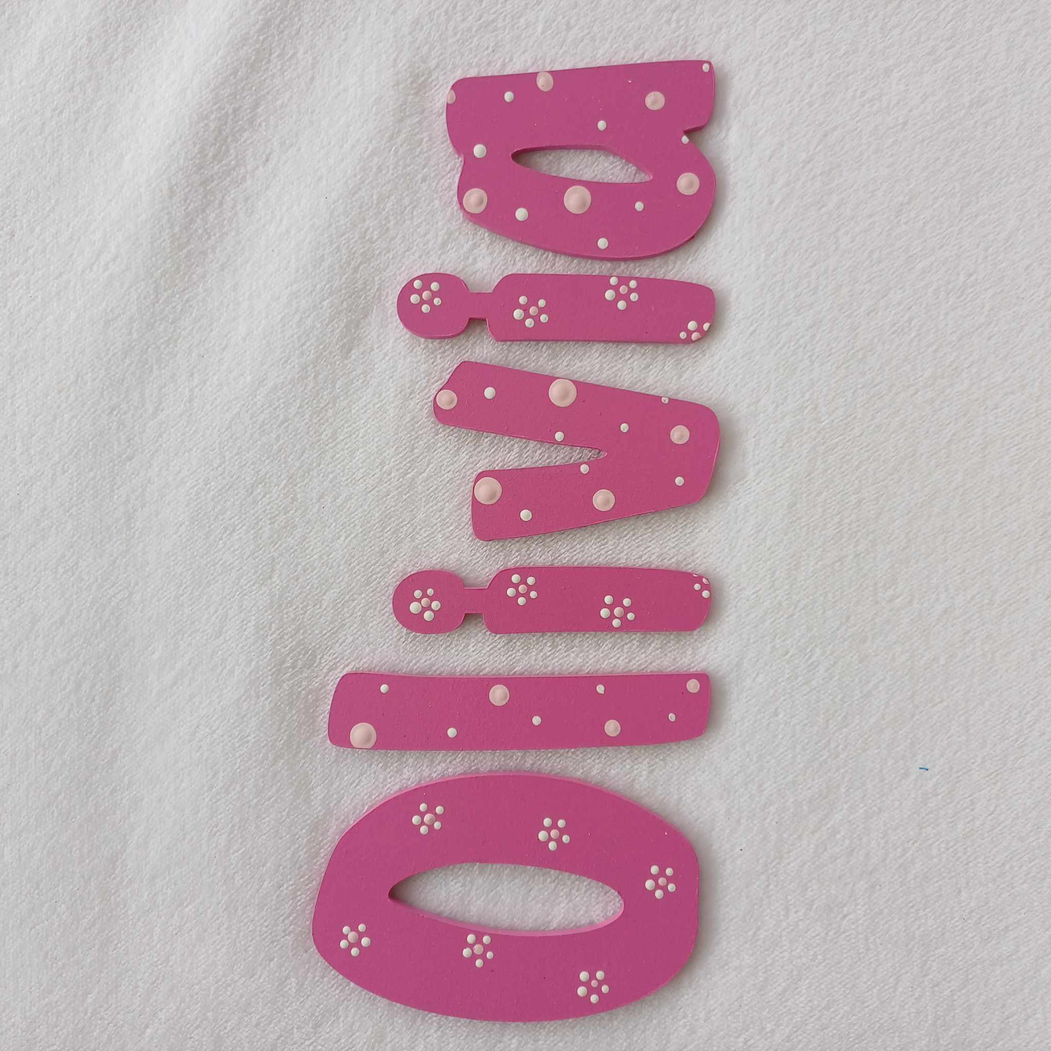 Olivia - small letters suitable for a door.