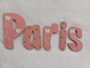 Paris - small letters suitable for a door.