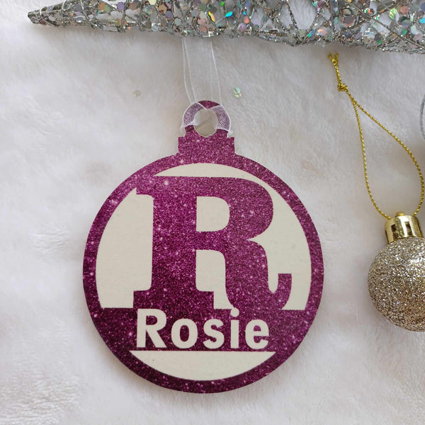 Letter R Christmas Decoration - Personalised in any name