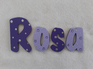 Rosa - small letters suitable for a door.