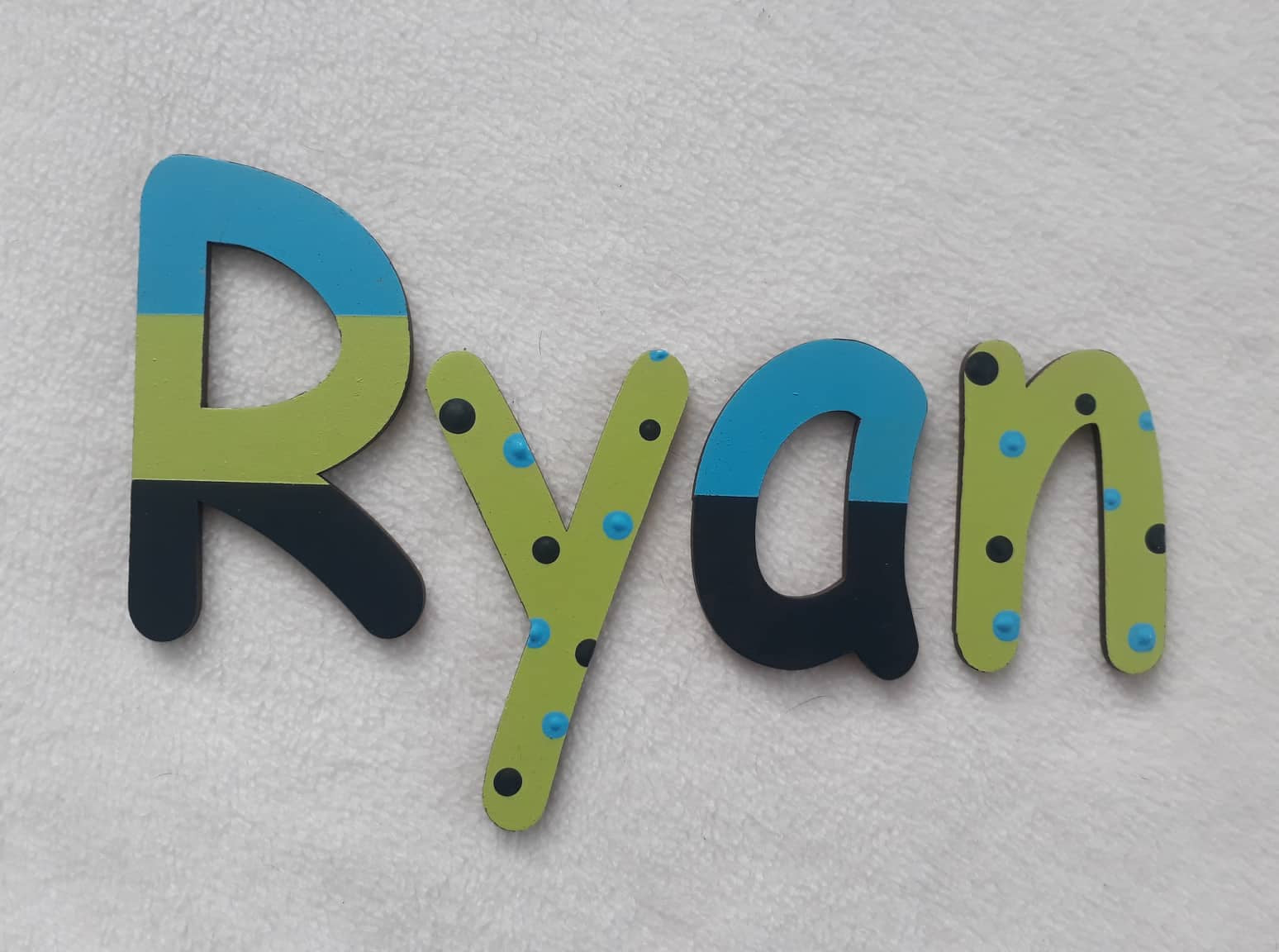 Ryan - small letters suitable for a door.