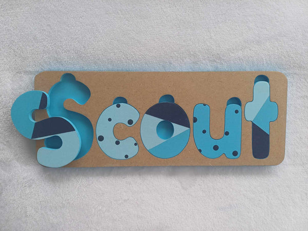 Personalised Name Puzzle - Made to order - Arthur Design.