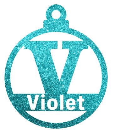 Letter V Christmas Decoration - Personalised in any name